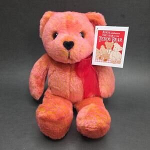 Avon Valentino The Love Bear Plush Brushed Pink 12in Stuffed Animal Toy Works